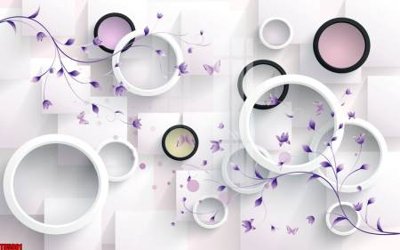 File gốc in tráng gương File tranh hoa trang sức in tường 3d TS5901 chi tiết