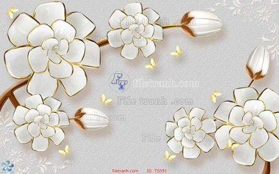 Mua file tranh gốc File hoa trang sức TS591 tại Filetranh.com