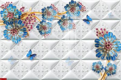 File tranh File tranh hoa trang sức in tường 3d TS5931 (gốc) chủ đề trẻ em