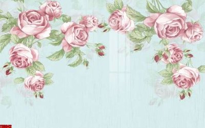 File tranh File tranh hoa trang sức in tường 3d TS5942 (ảnh gốc) độ nét vượt trội