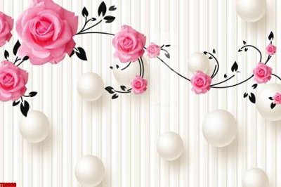 Tải file File tranh hoa trang sức in tường 3d TS6000 (gốc) làm file in ấn