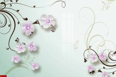 Download file File tranh hoa trang sức in tường 3d TS6008 (gốc) in mica cao cấp