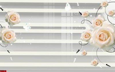 Hình ảnh file gốc in trần nhà File tranh hoa trang sức in tường 3d TS6010