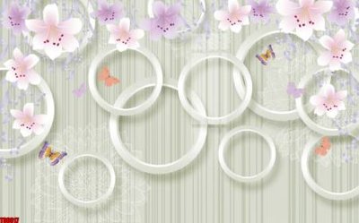 Ảnh gốc file in lụa File tranh hoa trang sức in tường 3d TS6017 chi tiết