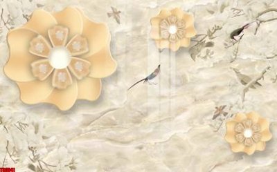 File gốc File tranh hoa trang sức in tường 3d TS6041 (ảnh rõ nét) để in