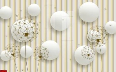 File in trần File tranh hoa trang sức in tường 3d TS6060 (bản gốc) phong cảnh