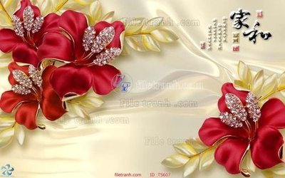 File tranh File hoa trang sức TS607 (bản gốc) treo phòng ăn