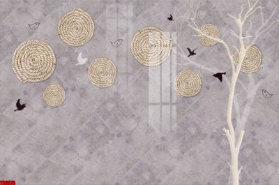 File tranh trang trí File tranh hoa trang sức in tường 3d TS6070 (file gốc)