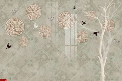 File in trần File tranh hoa trang sức in tường 3d TS6071 (file gốc) xuyên sáng