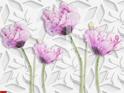 File tranh File tranh hoa trang sức in tường 3d TS6072 (ảnh gốc) sắc nét hoàn hảo