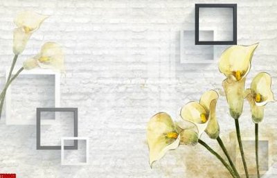 File gốc File tranh hoa trang sức in tường 3d TS6083 (in mica) cắt laser