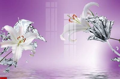 File PSD File tranh hoa trang sức in tường 3d TS6096 (bản gốc) cho nhà in