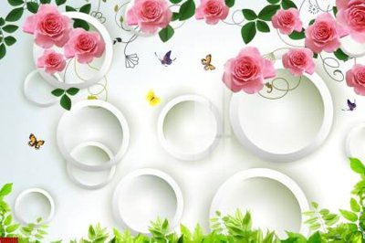 Tải file File tranh hoa trang sức in tường 3d TS6111 (ảnh gốc) file TIFF