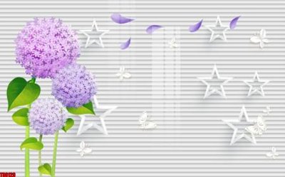 File gốc File tranh hoa trang sức in tường 3d TS6129 (in lụa) trang trí tường