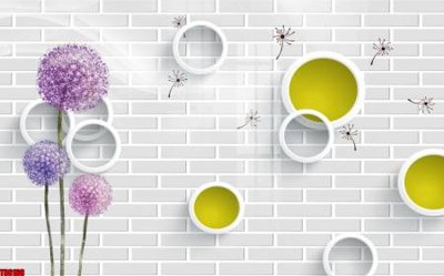 File gốc File tranh hoa trang sức in tường 3d TS6166 (ảnh chi tiết) để in trần