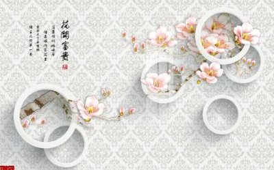 Hình ảnh file gốc File tranh hoa trang sức in tường 3d TS6173 cho in UV