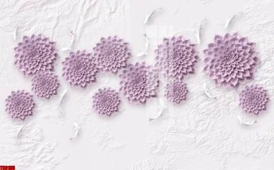 File tranh File tranh hoa trang sức in tường 3d TS6195 (ảnh gốc) in trần xuyên sáng