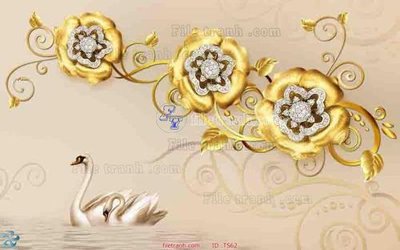 File tranh trang trí File hoa trang sức TS62 (file gốc)