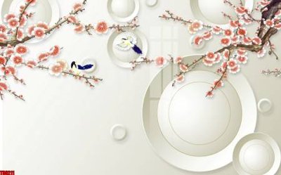 File PSD File tranh hoa trang sức in tường 3d TS6211 (nguyên bản) cho thiết kế