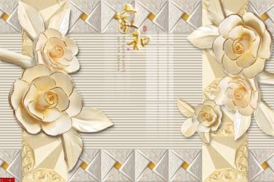 File gốc File tranh hoa trang sức in tường 3d TS6213 (cho in 3D) độc đáo