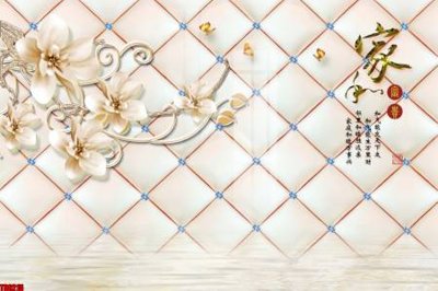 File ảnh File tranh hoa trang sức in tường 3d TS6215 (gốc) in quảng cáo ngoài trời