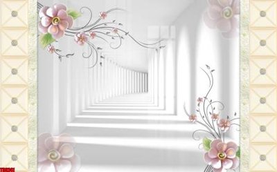 Tải về file tranh gốc File tranh hoa trang sức in tường 3d TS6241 (để in quảng cáo)