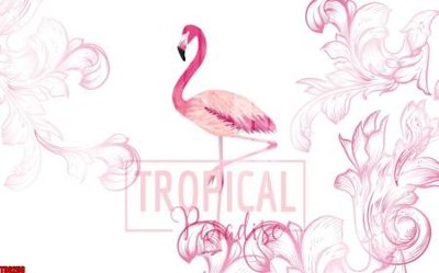 File tranh gốc File tranh hoa trang sức in tường 3d TS6258 (bản quyền) độc đáo