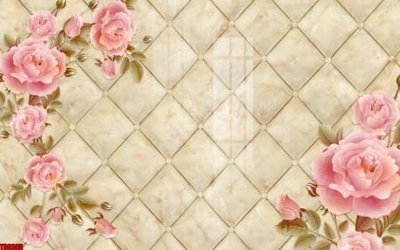 File gốc File tranh hoa trang sức in tường 3d TS6305 (trang trí) cho phòng khách