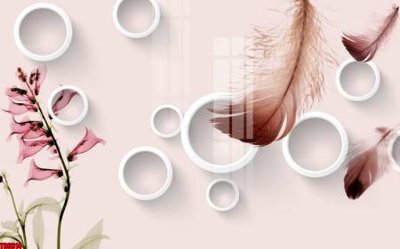 File in mica File tranh hoa trang sức in tường 3d TS6314 (bản gốc) siêu trong