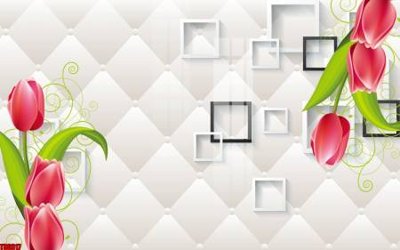 File in trần File tranh hoa trang sức in tường 3d TS6317 (file gốc) hoa văn 3D