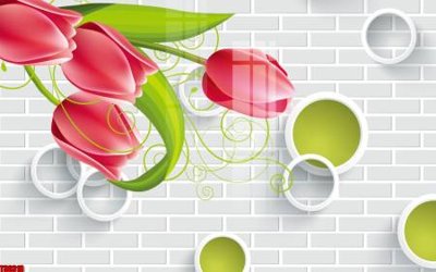 Hình ảnh file gốc in trần nhà File tranh hoa trang sức in tường 3d TS6318