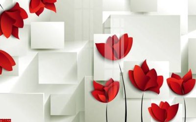 Hình ảnh file gốc in lụa File tranh hoa trang sức in tường 3d TS6322