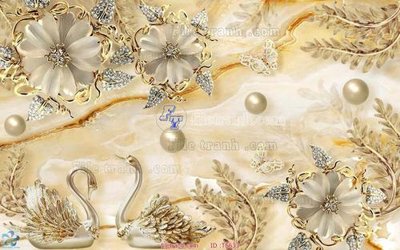 File ảnh File hoa trang sức TS633 (gốc) cho trang trí nội thất