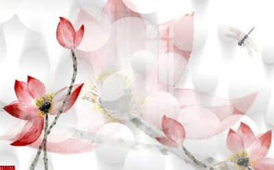 File gốc File tranh hoa trang sức in tường 3d TS6373 (thiết kế) độc quyền