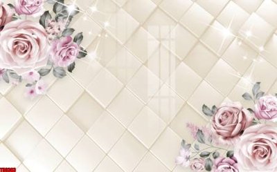 Tải file File tranh hoa trang sức in tường 3d TS6383 (PSD) cho in tranh kính