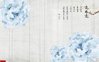 File gốc File tranh hoa trang sức in tường 3d TS6388 (thiết kế) độc quyền