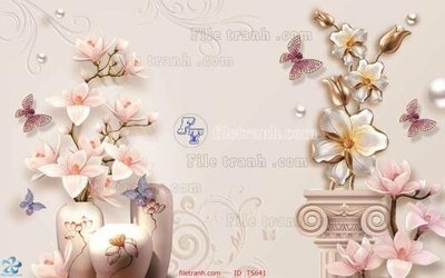 Hình ảnh gốc File hoa trang sức TS641 (để in khổ lớn)