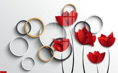 File in lụa File tranh hoa trang sức in tường 3d TS6462 (hoa văn) File tranh hoa trang sức in tường 3d TS6462