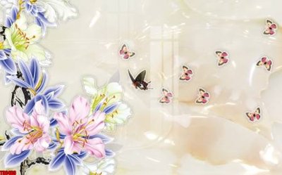 File gốc in tráng gương File tranh hoa trang sức in tường 3d TS6489 chi tiết