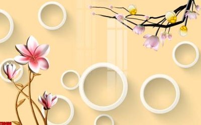 Tải file File tranh hoa trang sức in tường 3d TS6496 (gốc) để in ấn ngay