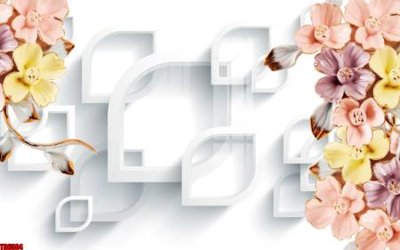 File in trần File tranh hoa trang sức in tường 3d TS6504 (bản gốc) bầu trời