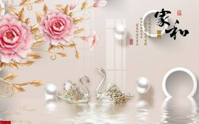 Tải file gốc File tranh hoa trang sức in tường 3d TS6516 dùng cho in ấn