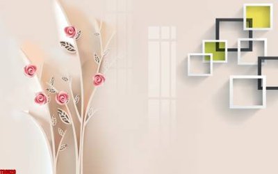 Download file File tranh hoa trang sức in tường 3d TS6529 (chuẩn in) chất lượng cao