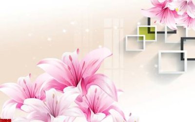 File in lụa File tranh hoa trang sức in tường 3d TS6549 (phong cảnh) File tranh hoa trang sức in tường 3d TS6549