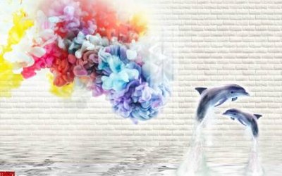 File ảnh File tranh hoa trang sức in tường 3d TS6571 (gốc) in poster