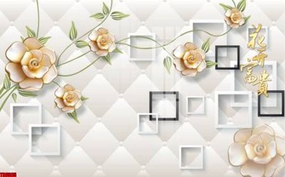 File ảnh gốc File tranh hoa trang sức in tường 3d TS6585 (chuyên in mica)