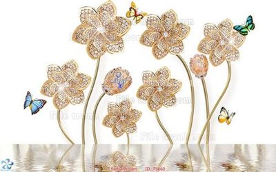 Cung cấp file tranh gốc File hoa trang sức TS660 độc quyền