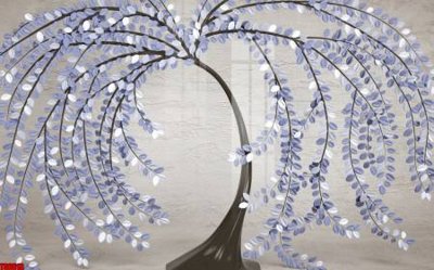 File tranh File tranh hoa trang sức in tường 3d TS6610 (gốc) phong cách tối giản