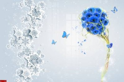 Ảnh gốc File tranh hoa trang sức in tường 3d TS6611 (siêu chi tiết) để in ấn