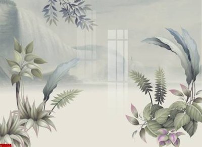 File tranh trang trí File tranh hoa trang sức in tường 3d TS6644 (file gốc)